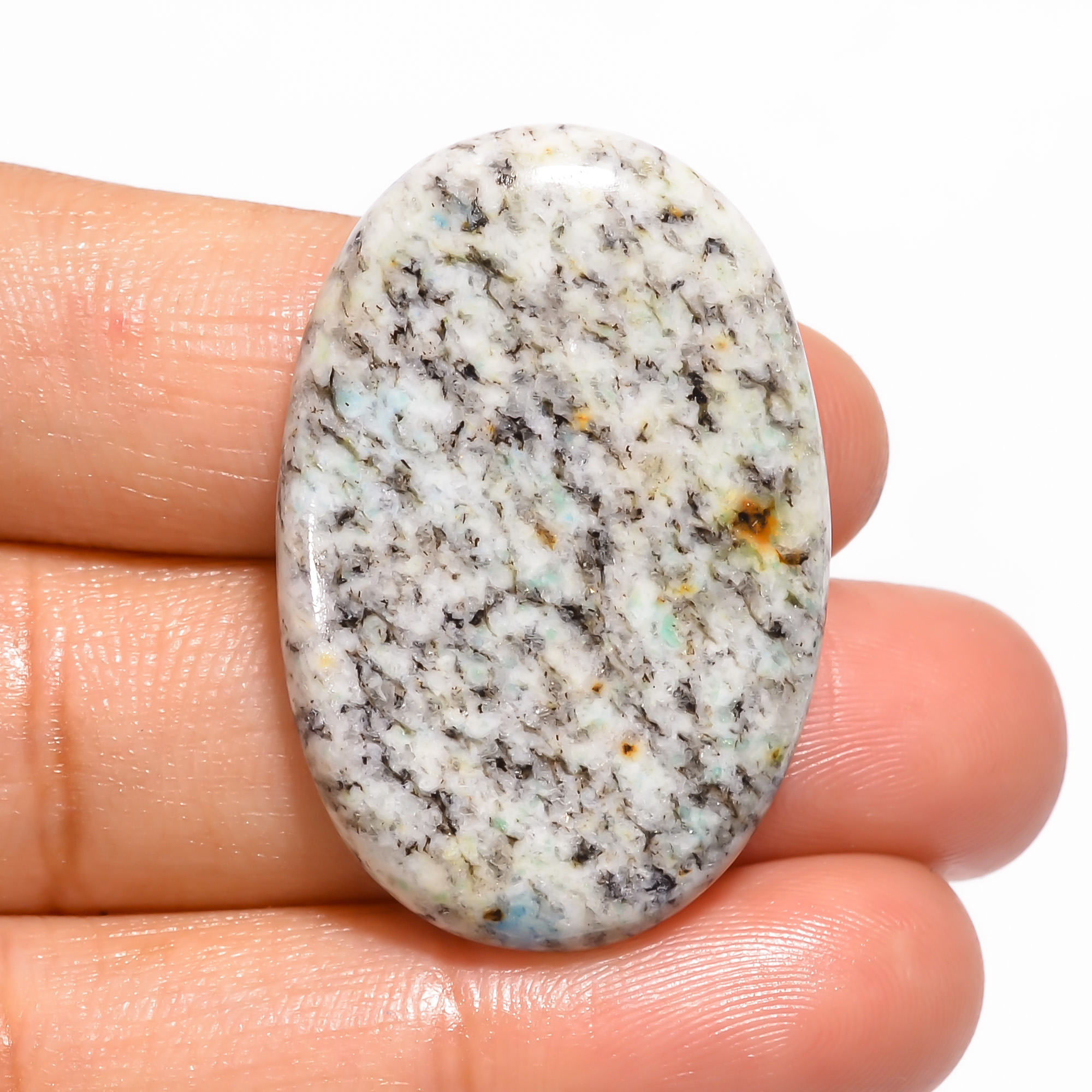 AAA+ Natural K2 Jaspe ovale cabochon pierre précieuse lâche 36,5 ct. 35 x 23 x 5 mm A-4853 - Photo 1 sur 1